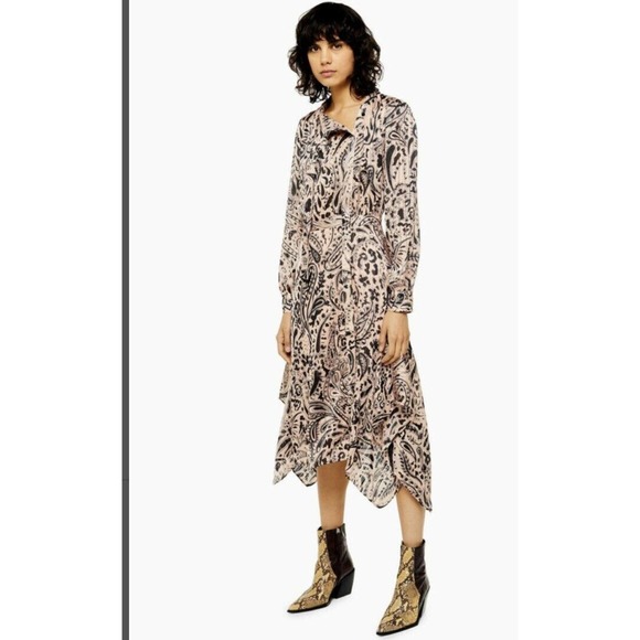 topshop paisley midi dress topshop paisley midi dress